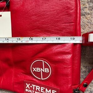 Red XBNB Leather PU gym  Bag